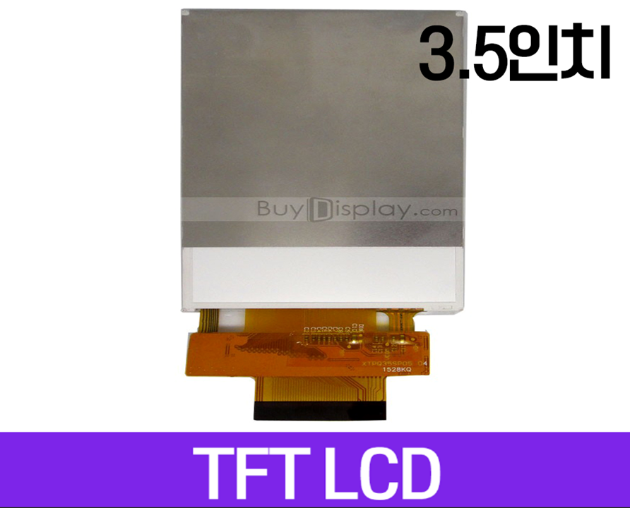 TFT LCD 모듈, 3.5인치, 해상도 320x480, Serial SPI, OPTL TouchScreen,ILI9488 ER-TFT035-6, FPC