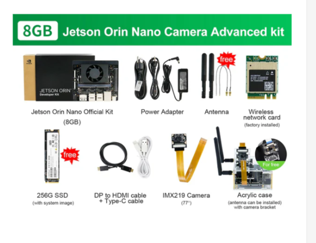 Jetson Orin NANO Developer Kit 8GB Official-Camera Advanced Kit