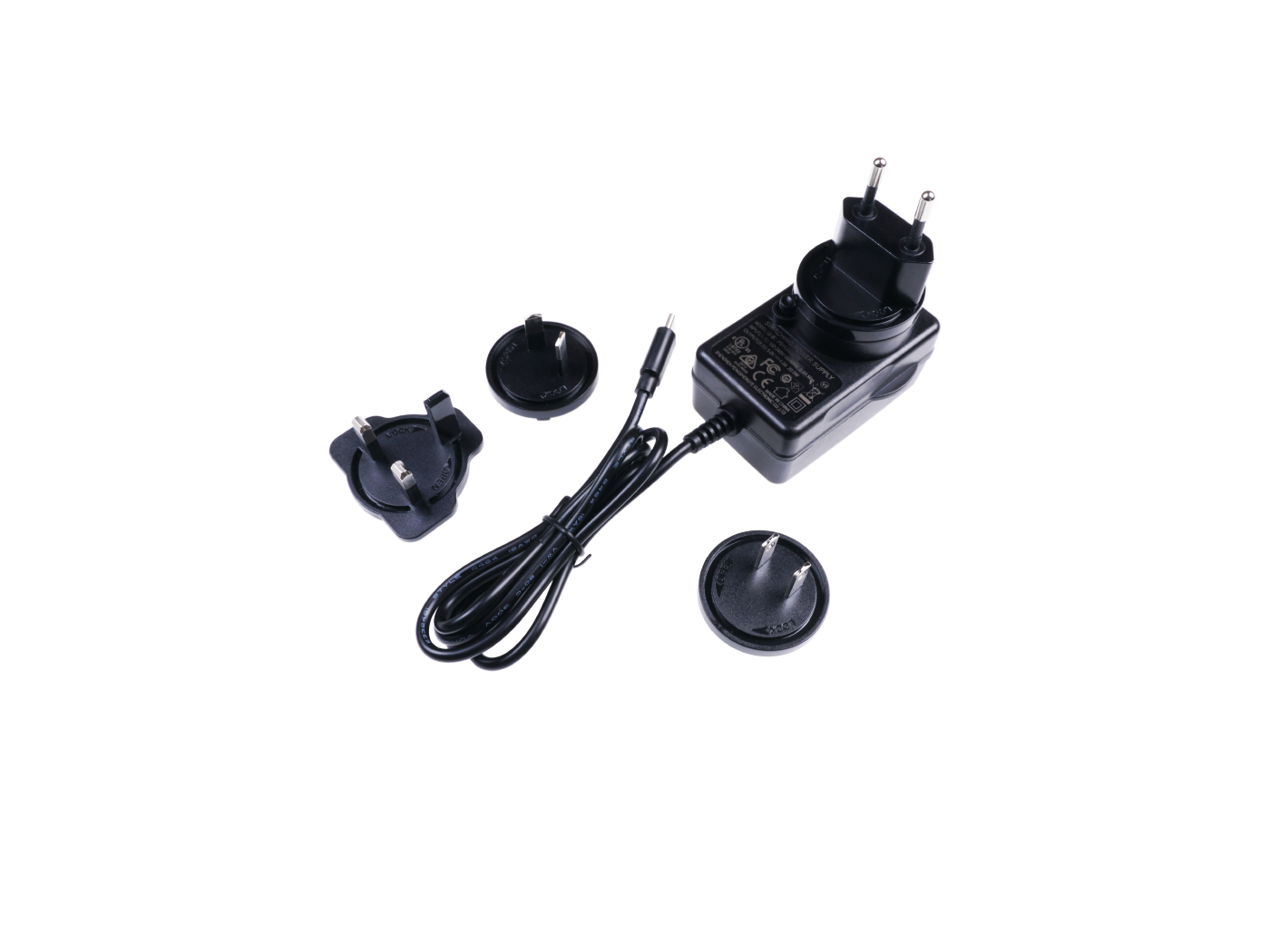 [106060004]International Wall Adapter Power Supply 5VDC 4A ? Type-C (with US/AU/UK/EU plugs)